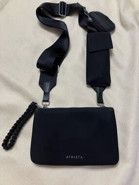 Athleta Revive Modular Crossbody Bag Black